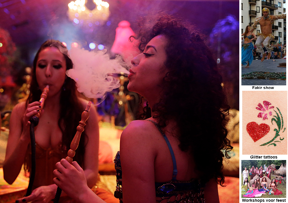 Shisha roken voor een Midden Oosten Themafeest